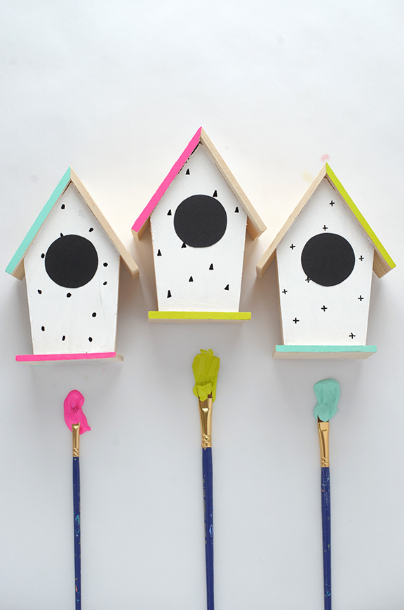 simple birdhouse painting ideas