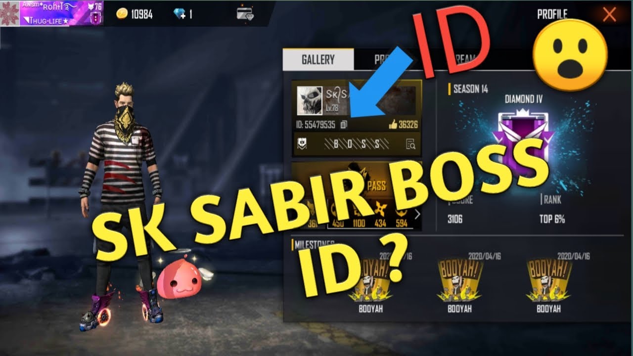 sk sabir boss id number