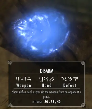 skyrim disarm