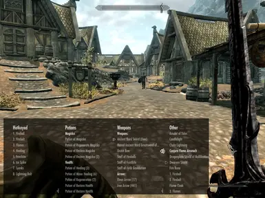 skyrim favorites menu mod