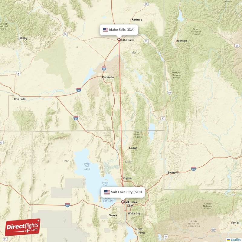 slc to idaho falls flights