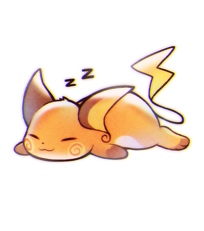 sleeping raichu