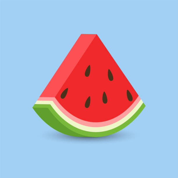 slice of watermelon clipart