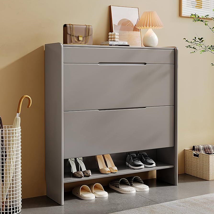 slim shoe storage cabinet