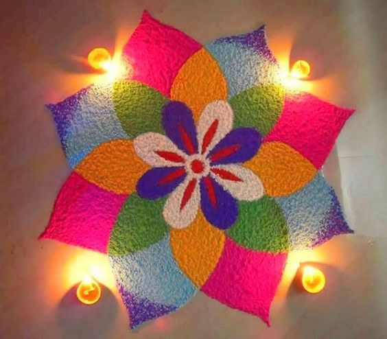 small color kolam designs