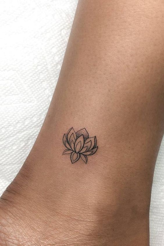 small lotus tattoo