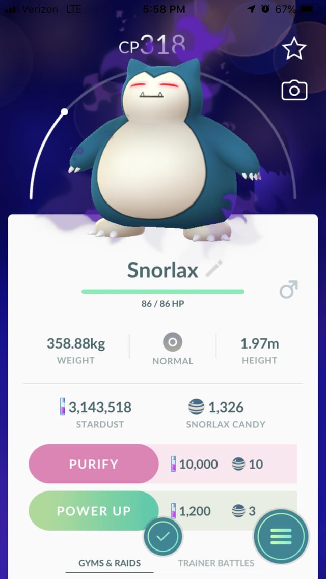 snorlax pokemon go counter