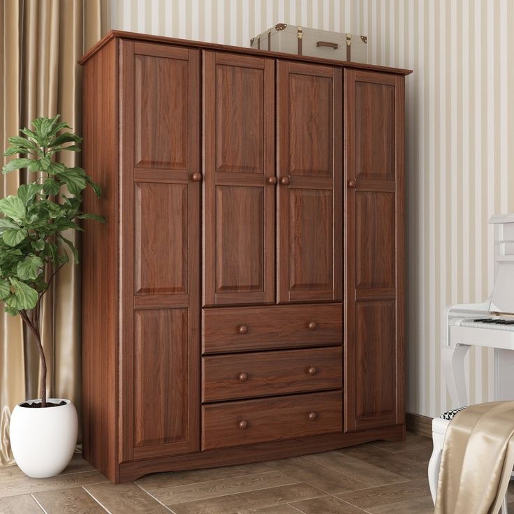 solid wood armoire wardrobe
