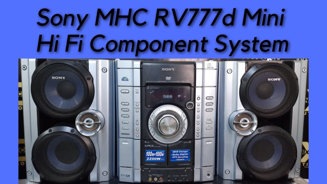 sony mini hifi component system