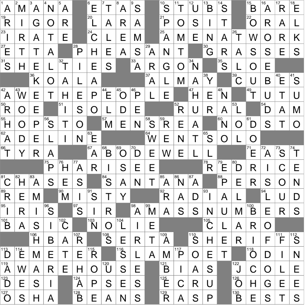 sort of crossword clue