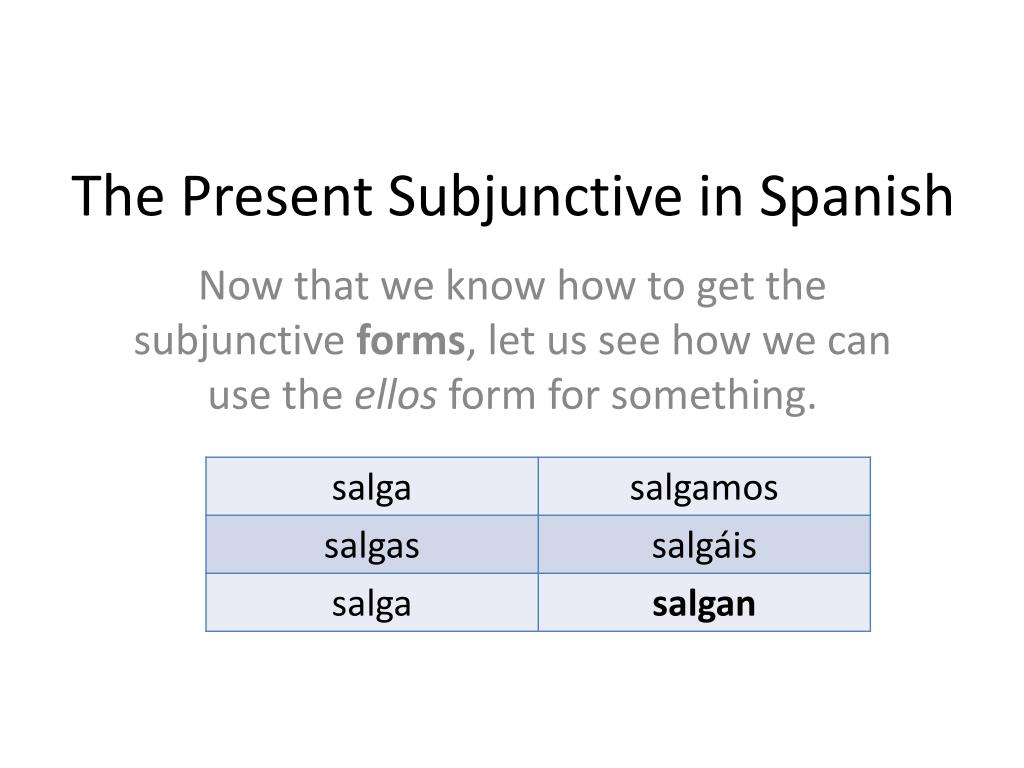spanishdict present subjunctive