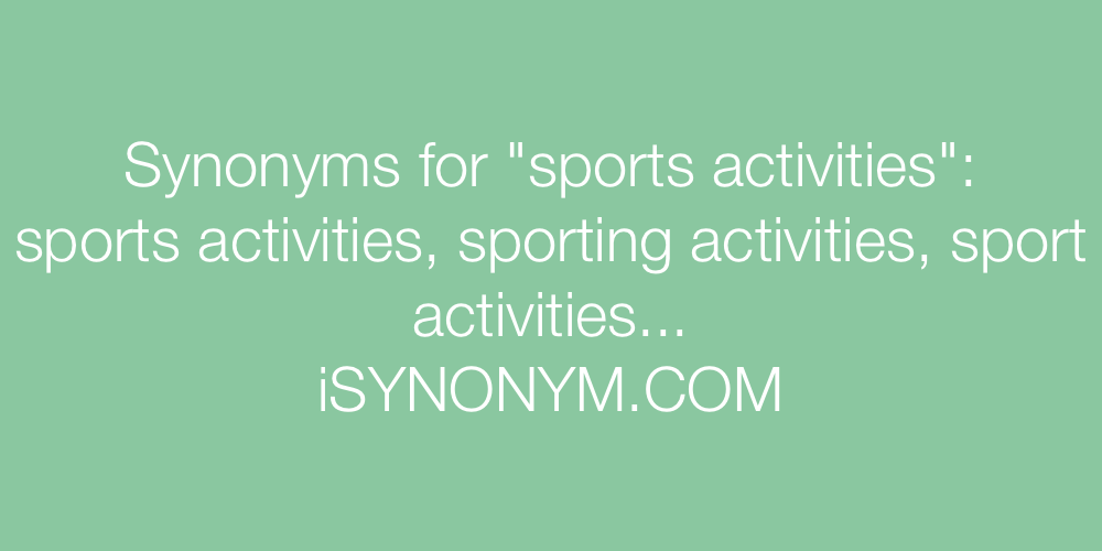 sport synonym