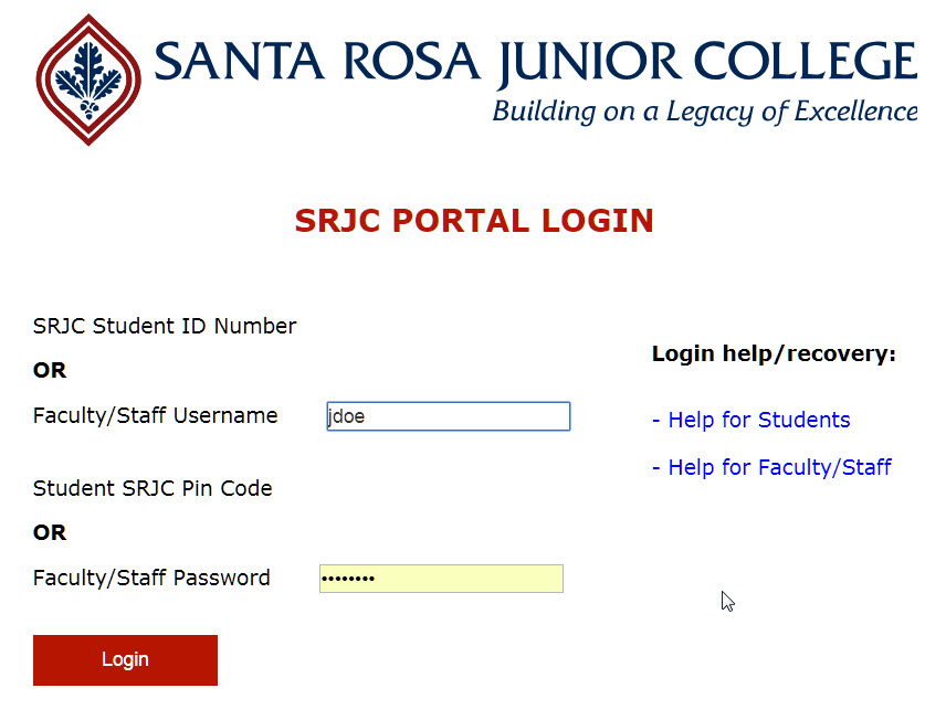 srjc student login