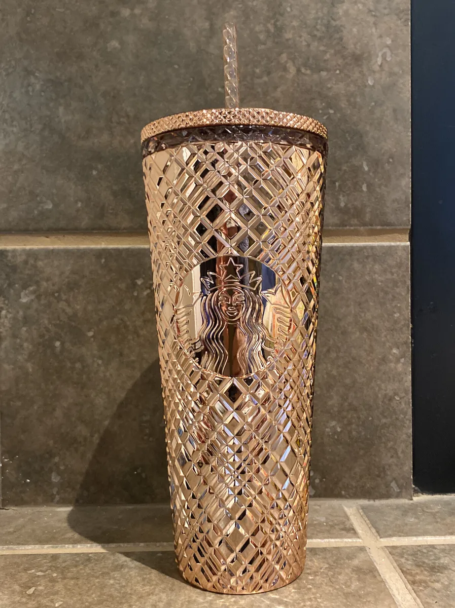 starbucks cold cup rose gold