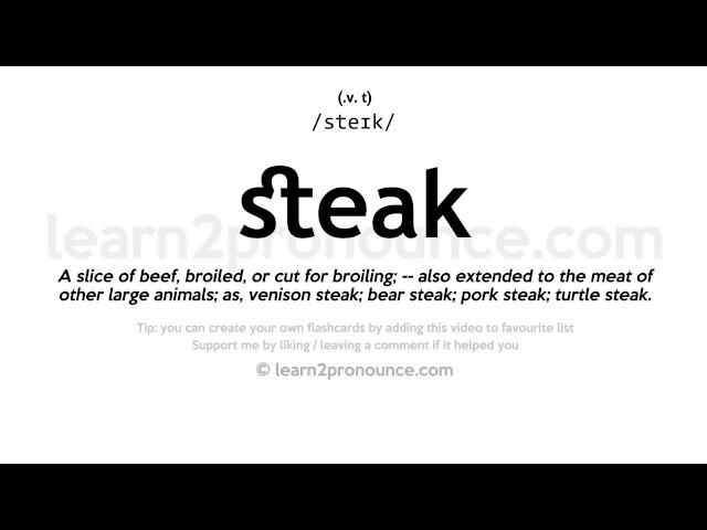 steak pronunciation