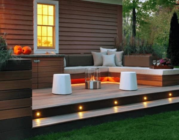 stepped decking ideas