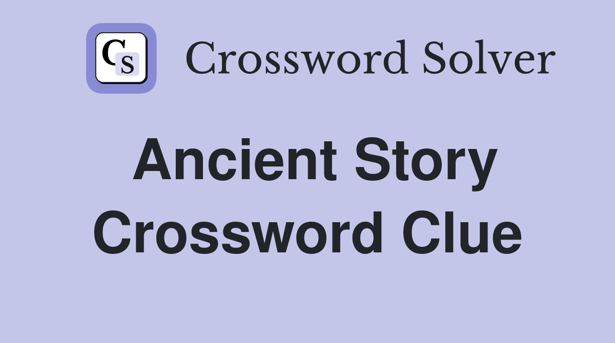 story crossword clue