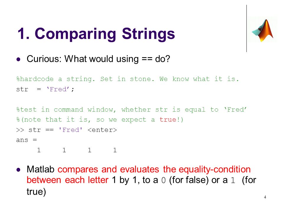 string compare matlab