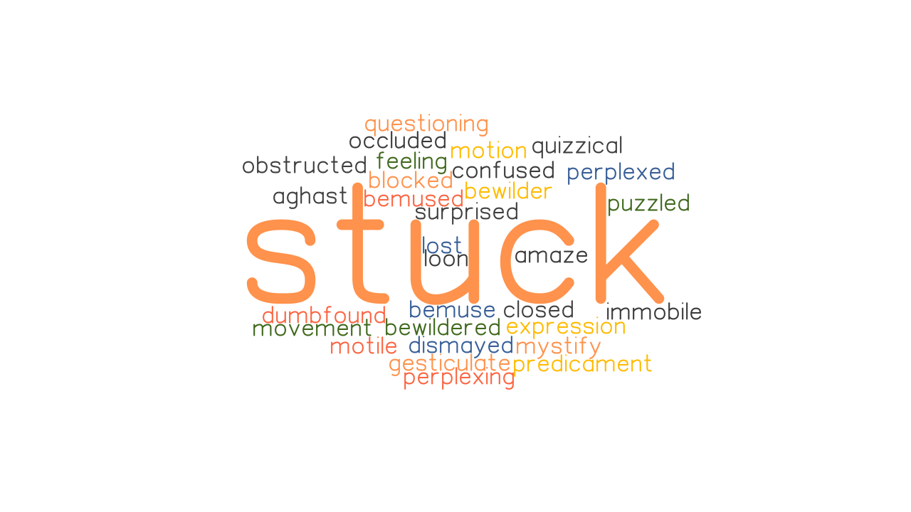 stuckness synonym