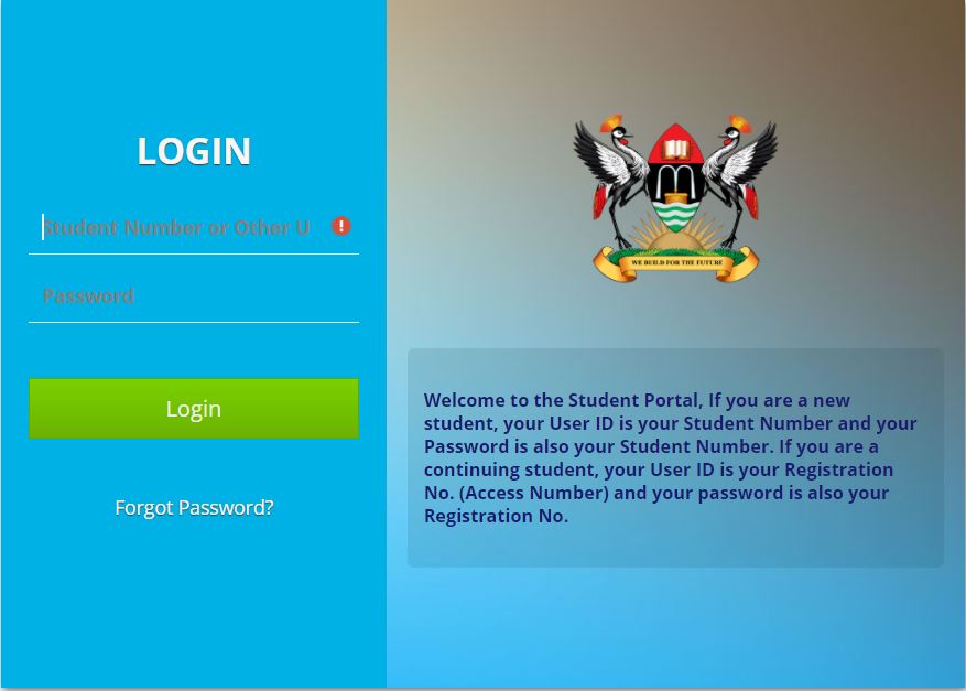 students portal makerere university