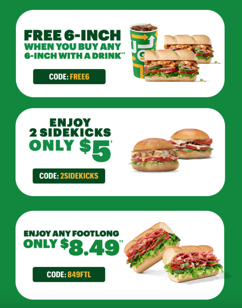 subway canada deals