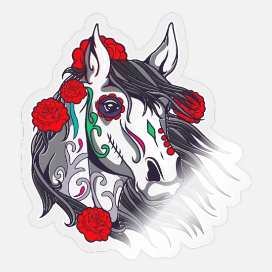 sugar skull horse