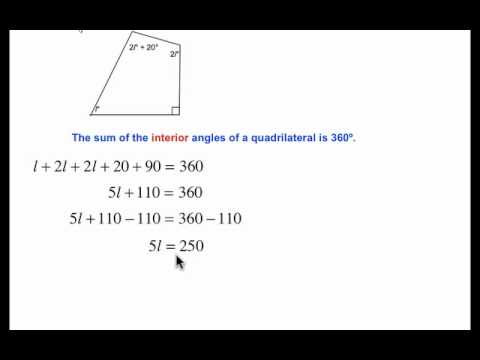 sum of all angles of a quadrilateral