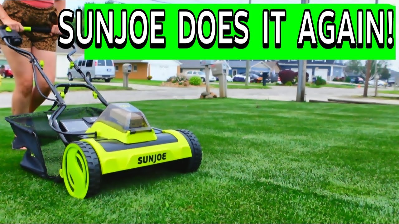 sun joe reel mower