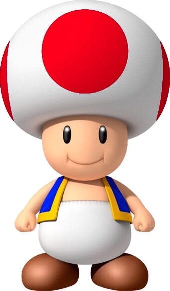 super mario mushroom character