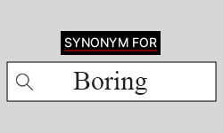 synonym boring