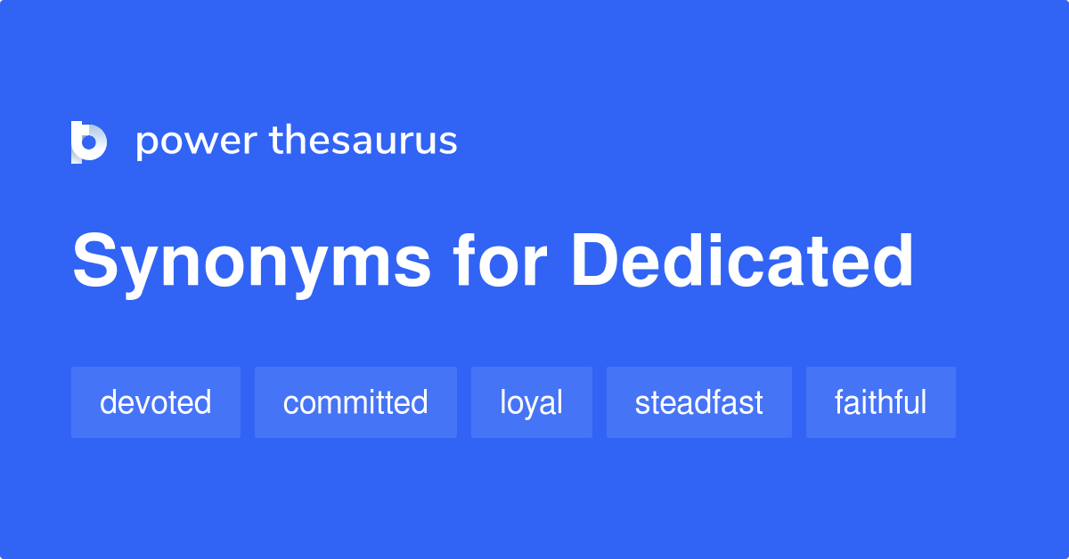 synonym dedicated