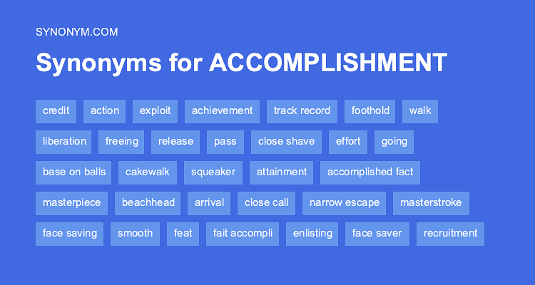 synonym for accomplished