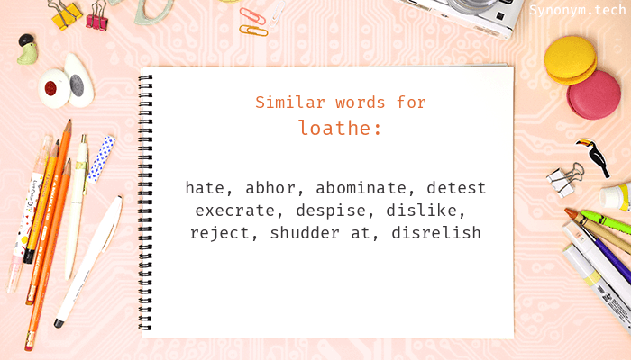 synonym for loathe