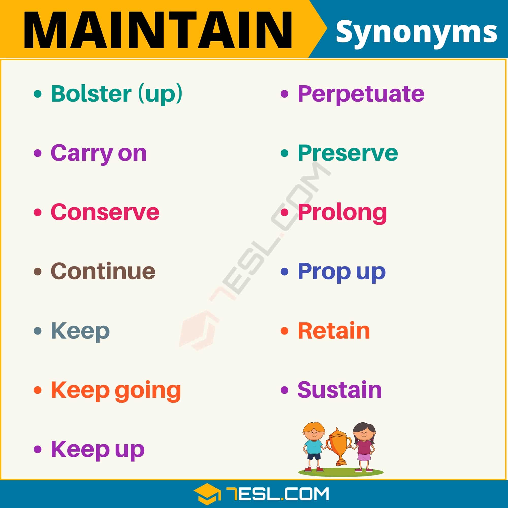 synonym for maintain