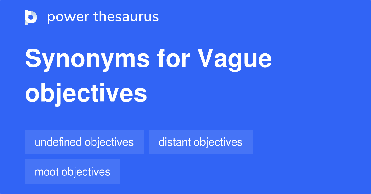 synonym for objectives