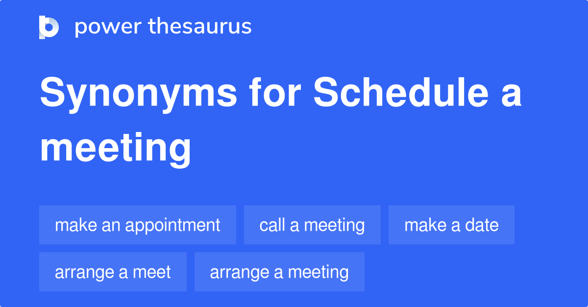 synonym for schedule