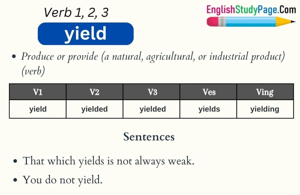synonym for yield