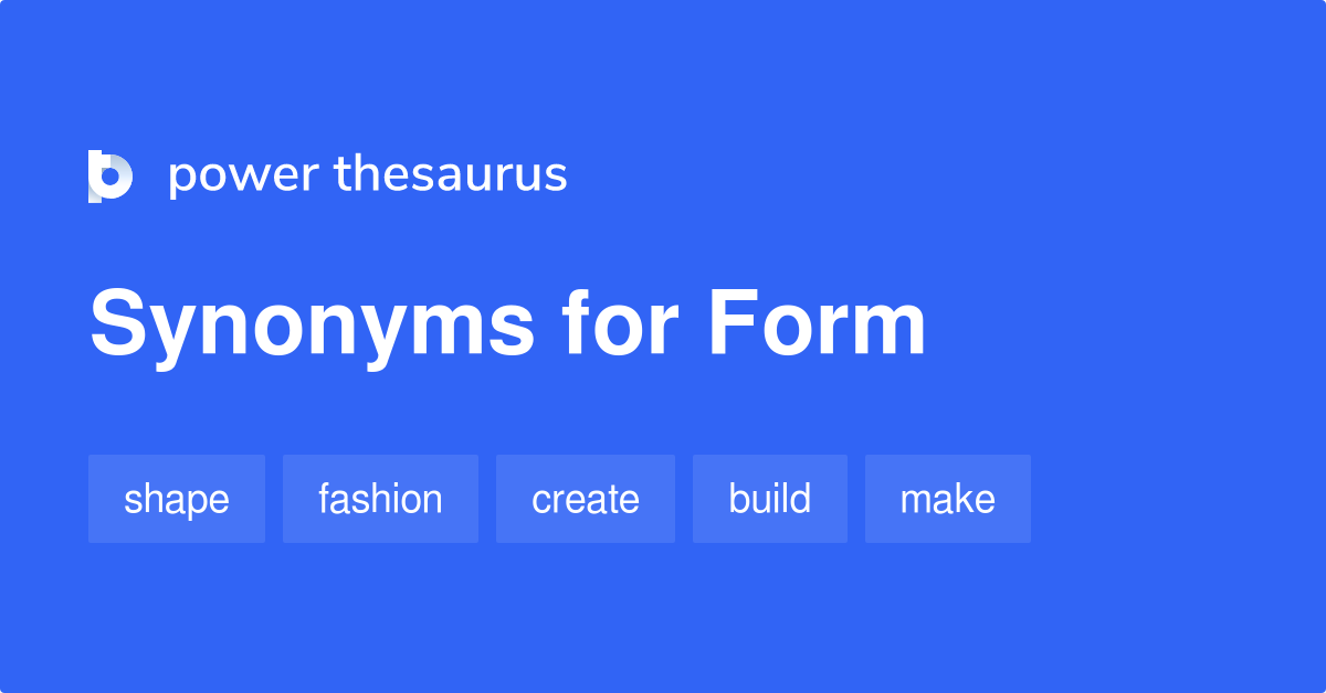 synonym für form