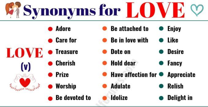 synonym with love