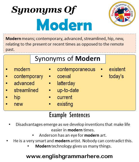 synonyms for modern society