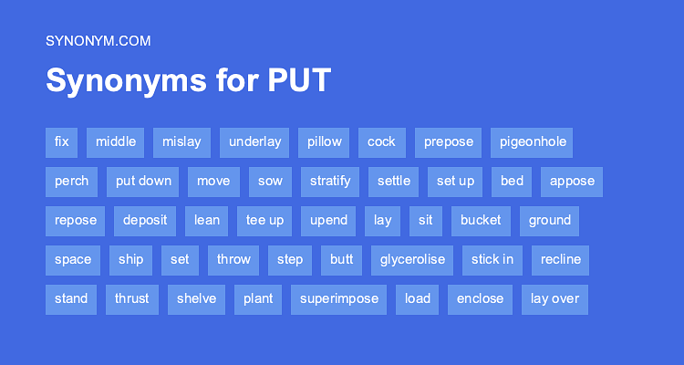 synonyms for put in place