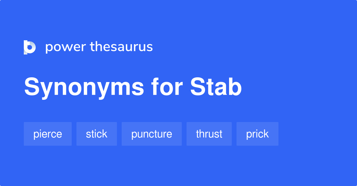 synonyms for stab