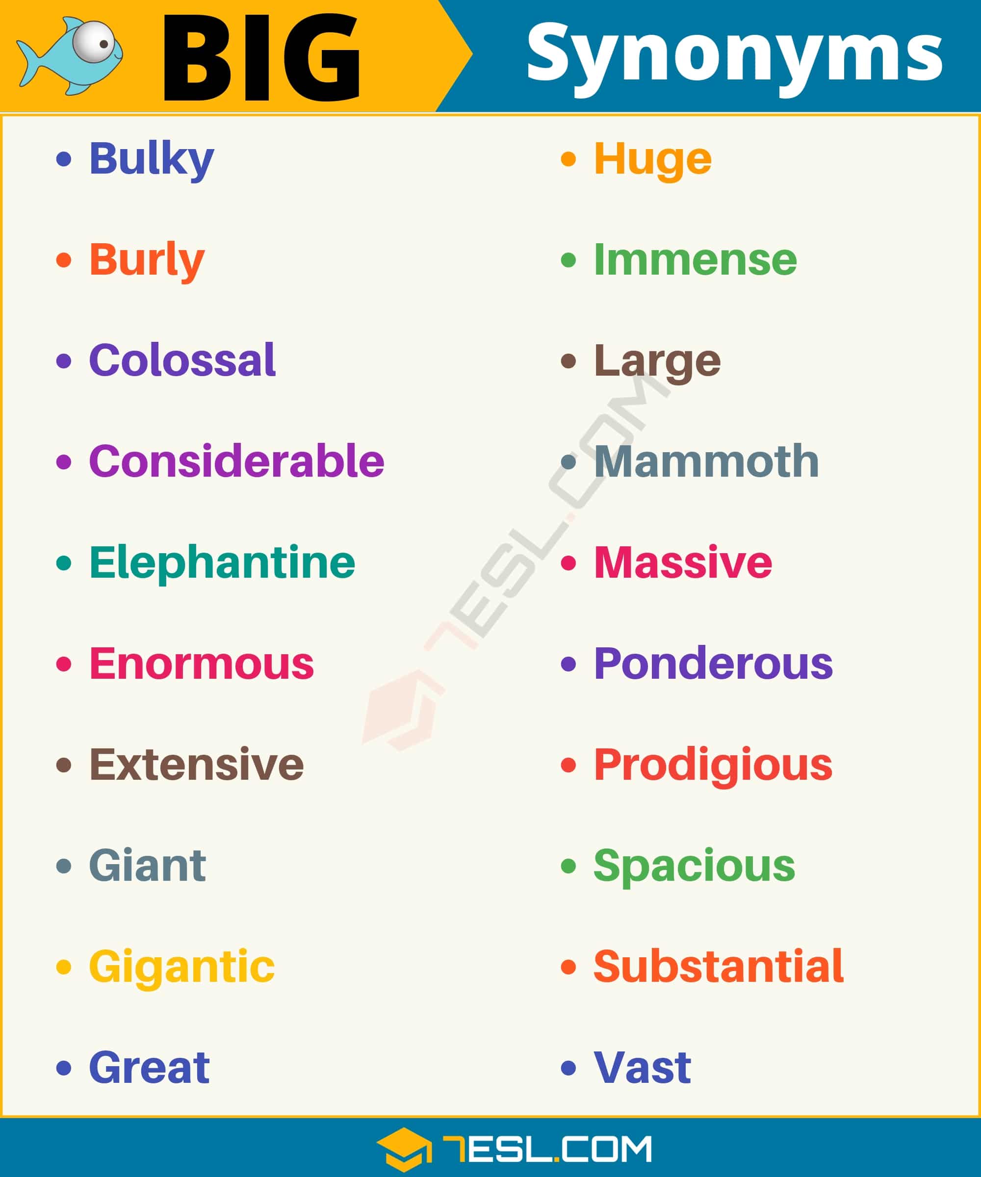 synonyms for very large