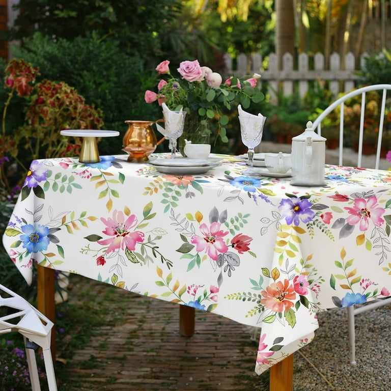 tablecloth flowers