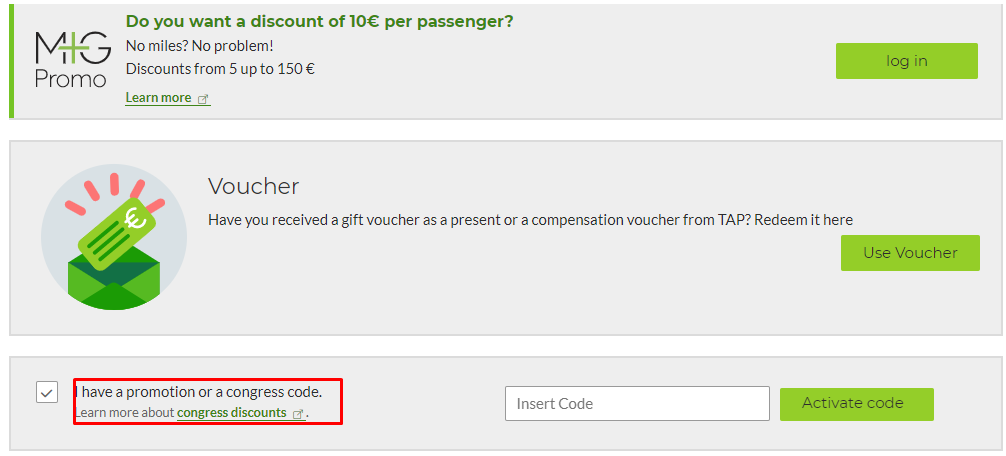 tap air portugal promotion code