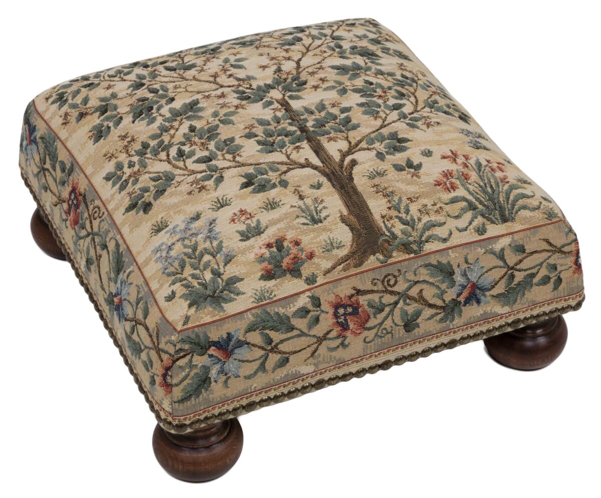 tapestry footstool