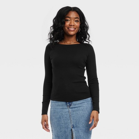 target long sleeve t shirts womens