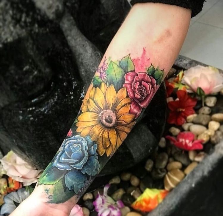 tatto flores