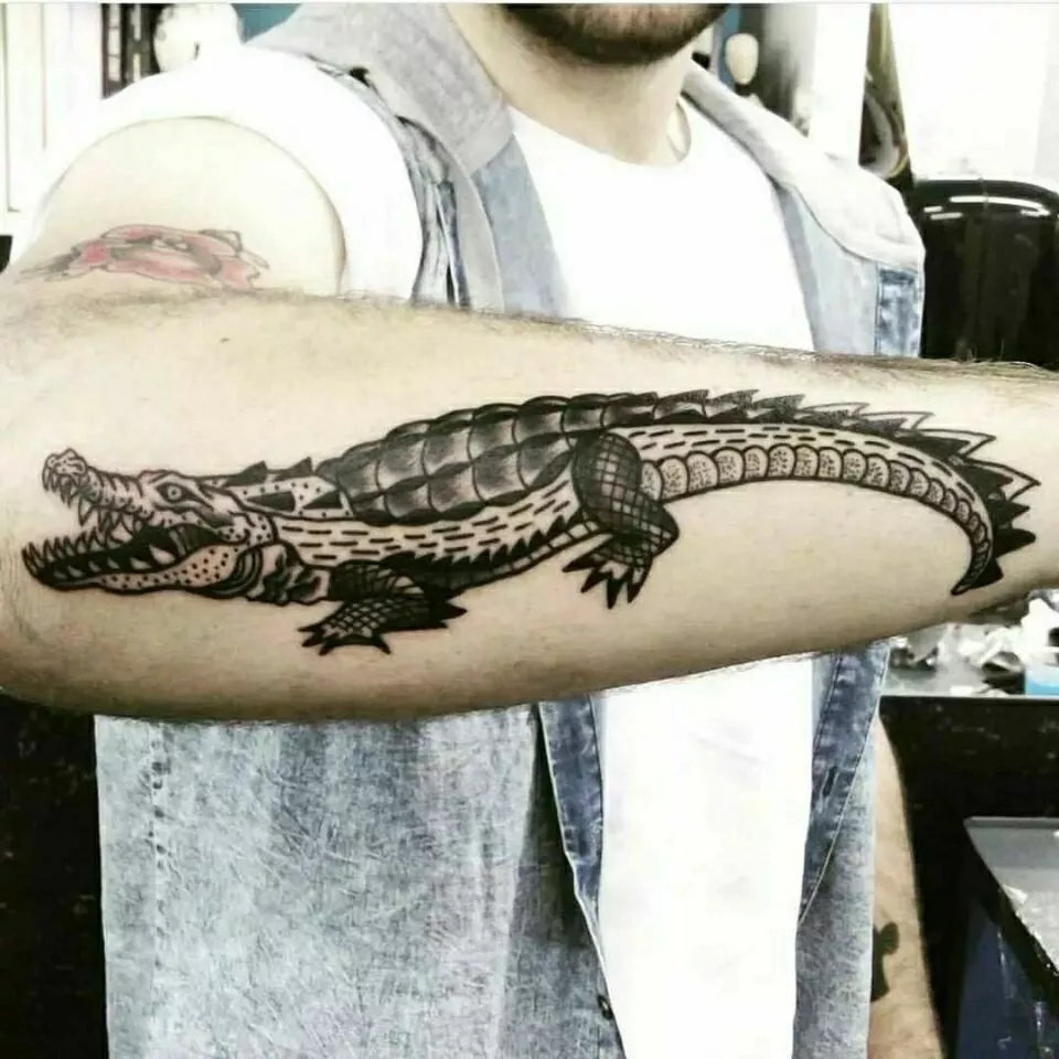 tattoo crocodile