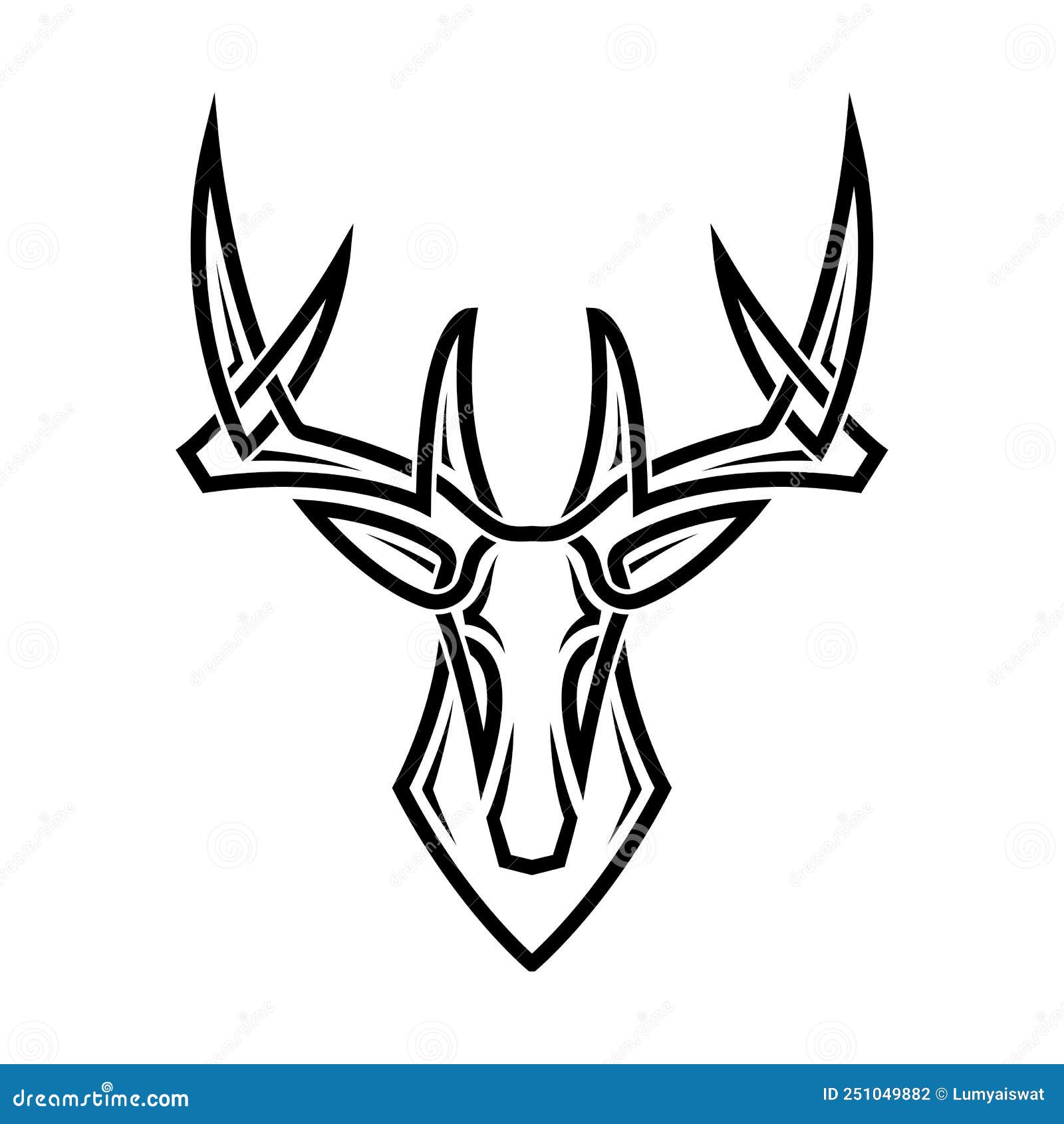 tattoo deer head